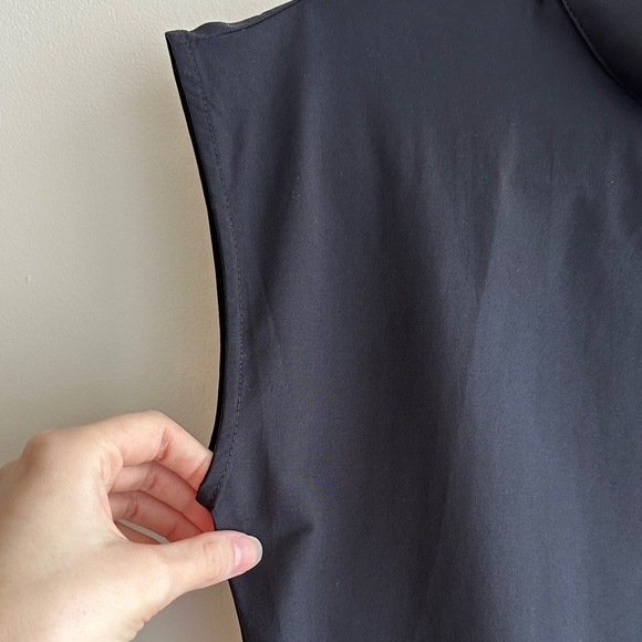 Maeve Mock-Neck Asymmetrical Muscle Top, Black, Size XXS, NWT - Picture 9 of 16